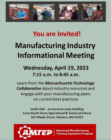 Event details for Manufacturing Meeting