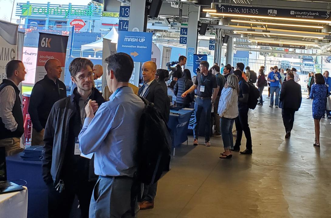 Crowd attending the Mash-Up exhibitors