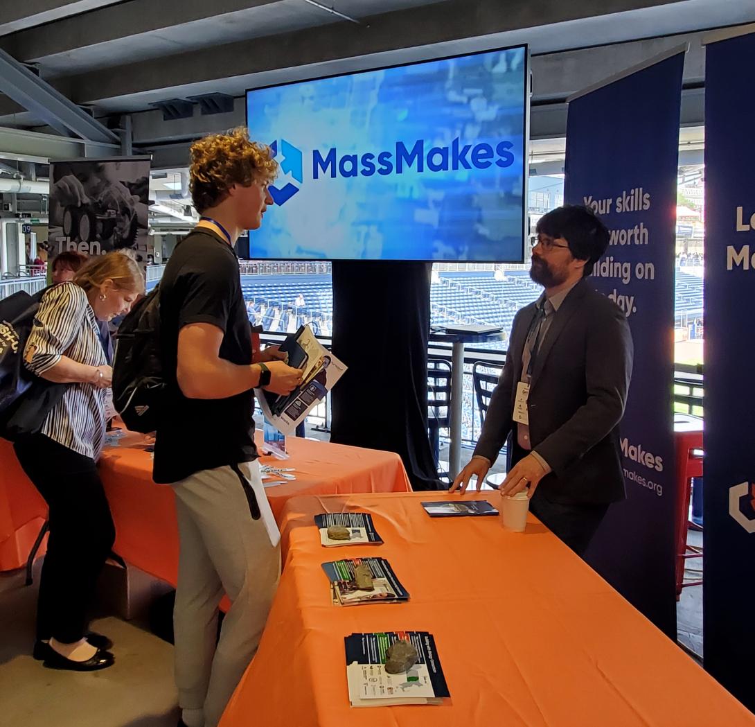 MassMakes table at Mash-Up