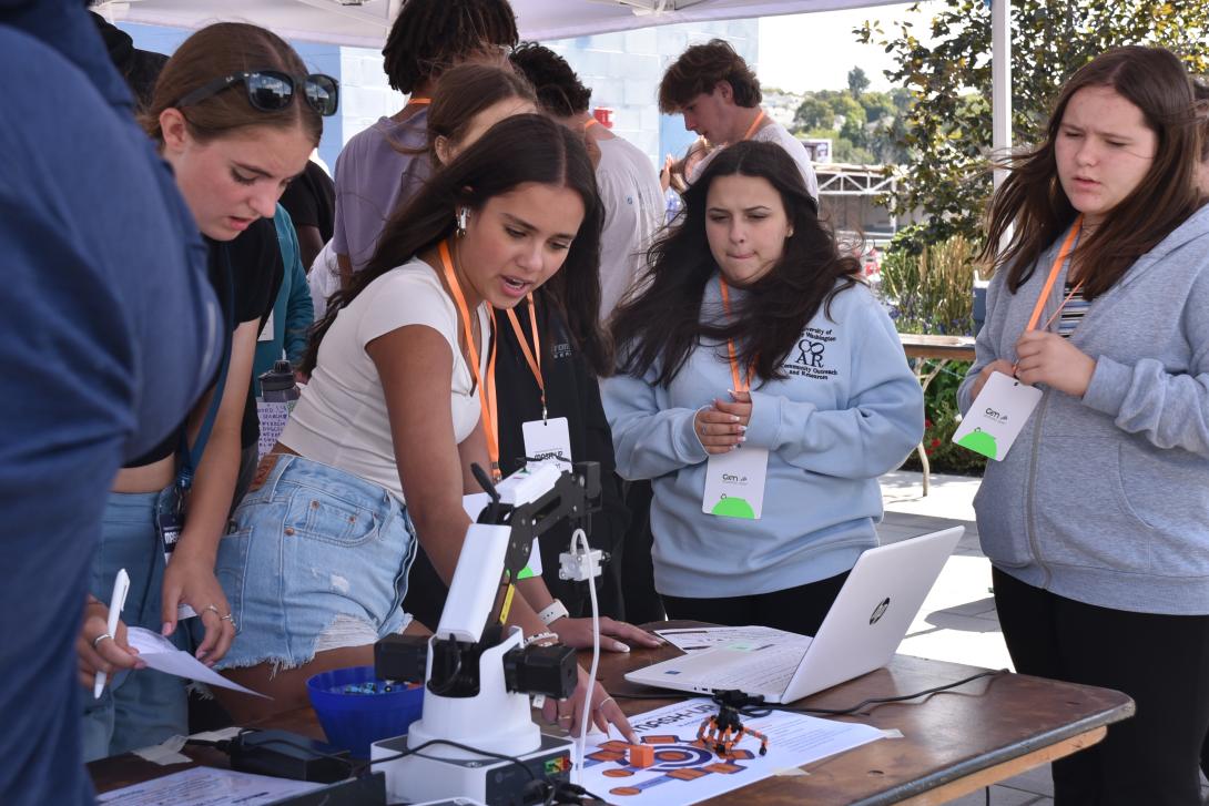 Mash-Up attendees at a table